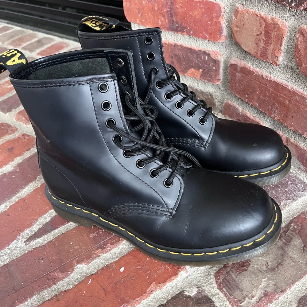 Dr. Martens Black Leather Boots